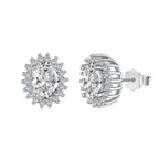 [Tonmkive Jewelry]Delicate Radiant Oval Cut Daily Earrings