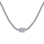 [Tonmkive Jewelry]2.0 carat Ornate Emerald Cut Necklace
