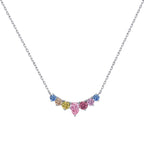[Tonmkive Jewelry]Dainty Colorful Heart Necklace