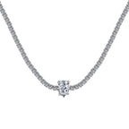 [Tonmkive Jewelry]1.0 carat Unique Pear Cut Tennis Necklace