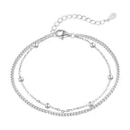 [Tonmkive Jewelry]Delicate Bead Double Layer Bracelet