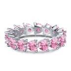 [Tonmkive Jewelry]0.25 Carat Radiant Romance Heart Cut Lover Ring