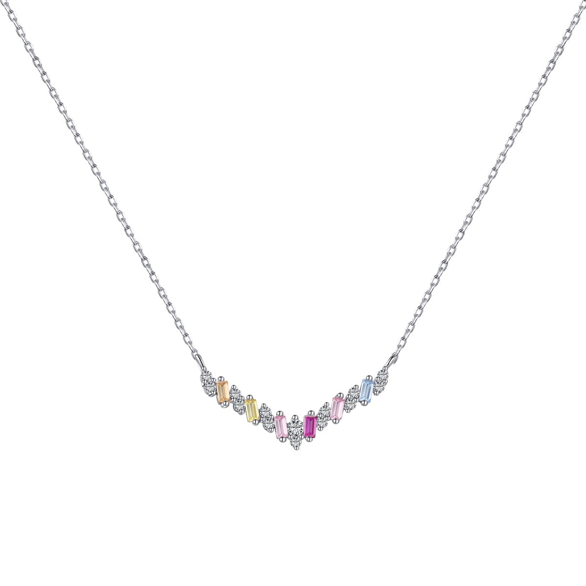 [Tonmkive Jewelry]Dazzling Rainbow Necklace