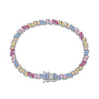 [Tonmkive Jewelry]Ornate Sparkling Multi Cut Party Bracelet