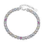 [Tonmkive Jewelry]Dazzling Radiant Multi Cut Daily Bracelet
