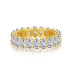 [Tonmkive Jewelry]Ornate Oval Cut Tennis Ring