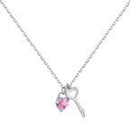 [Tonmkive Jewelry]Unique Heart Shape Key Pendent Necklace