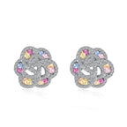 [Tonmkive Jewelry]Exquisite Flower Shape Daily Earrings