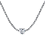 [Tonmkive Jewelry]2.0 Carat Sparkling Tennis Heart Cut Necklace