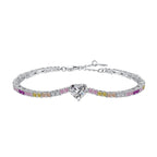 [Tonmkive Jewelry]Delicate Romantic Heart Shape Lover Bracelet