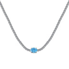 [Tonmkive Jewelry]1.0 Carat Shining Oval Cut Necklace