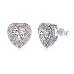 [Tonmkive Jewelry]Dazzling Heart Shape Lover Earrings